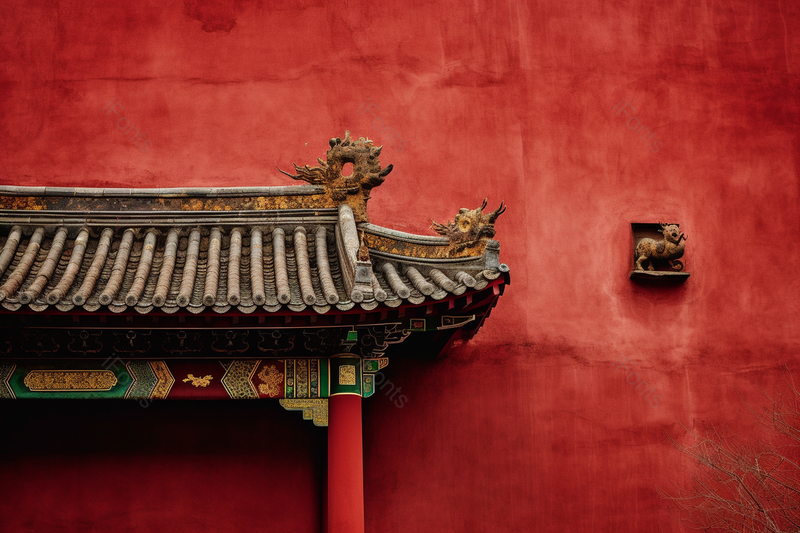 故宫里面朱红色高墙下的美景,高清,摄影图,摄影图片,图片大全,摄影图免费下载